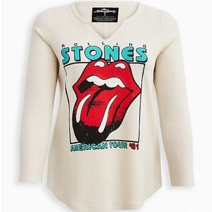 Torrid Rolling Stones LS Waffle Tee Size 2X